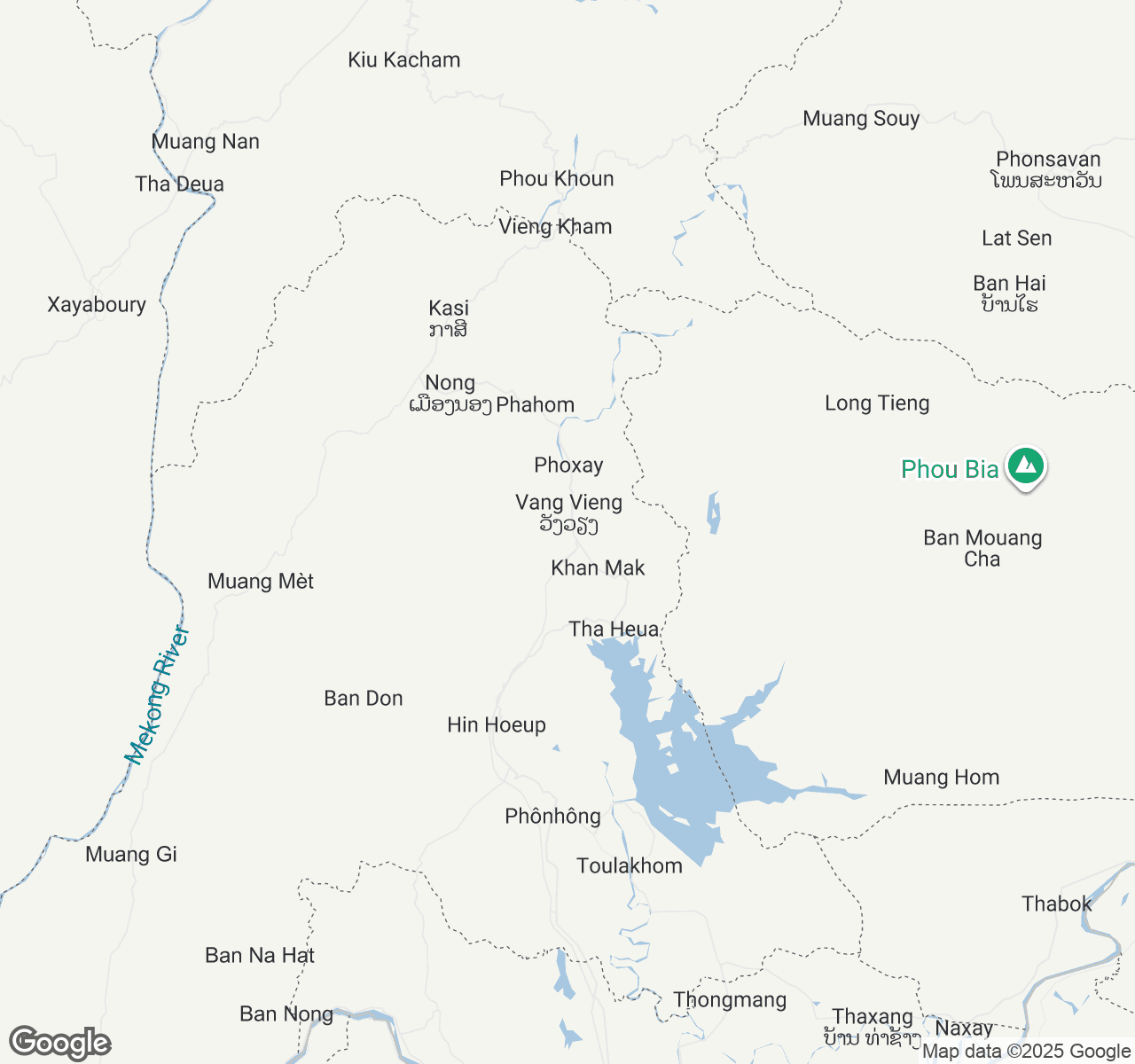 Map of Vang Vieng